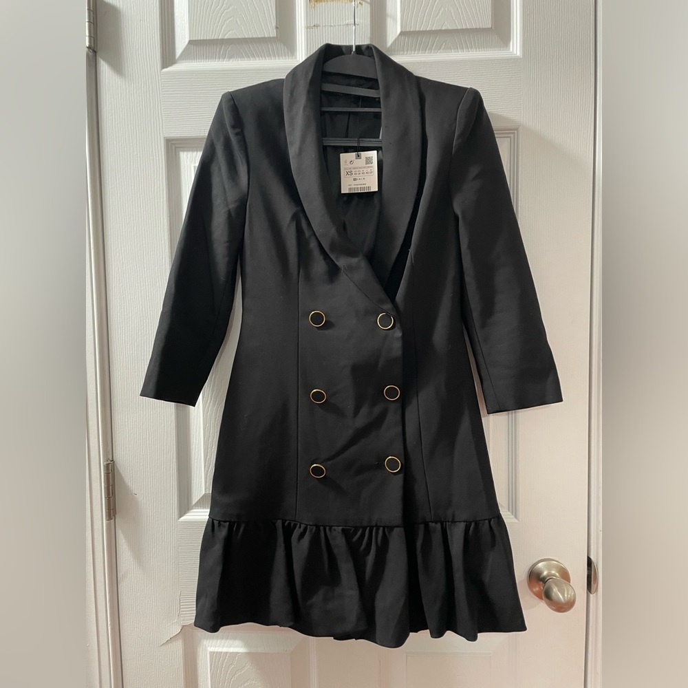 Zara blazer black dress